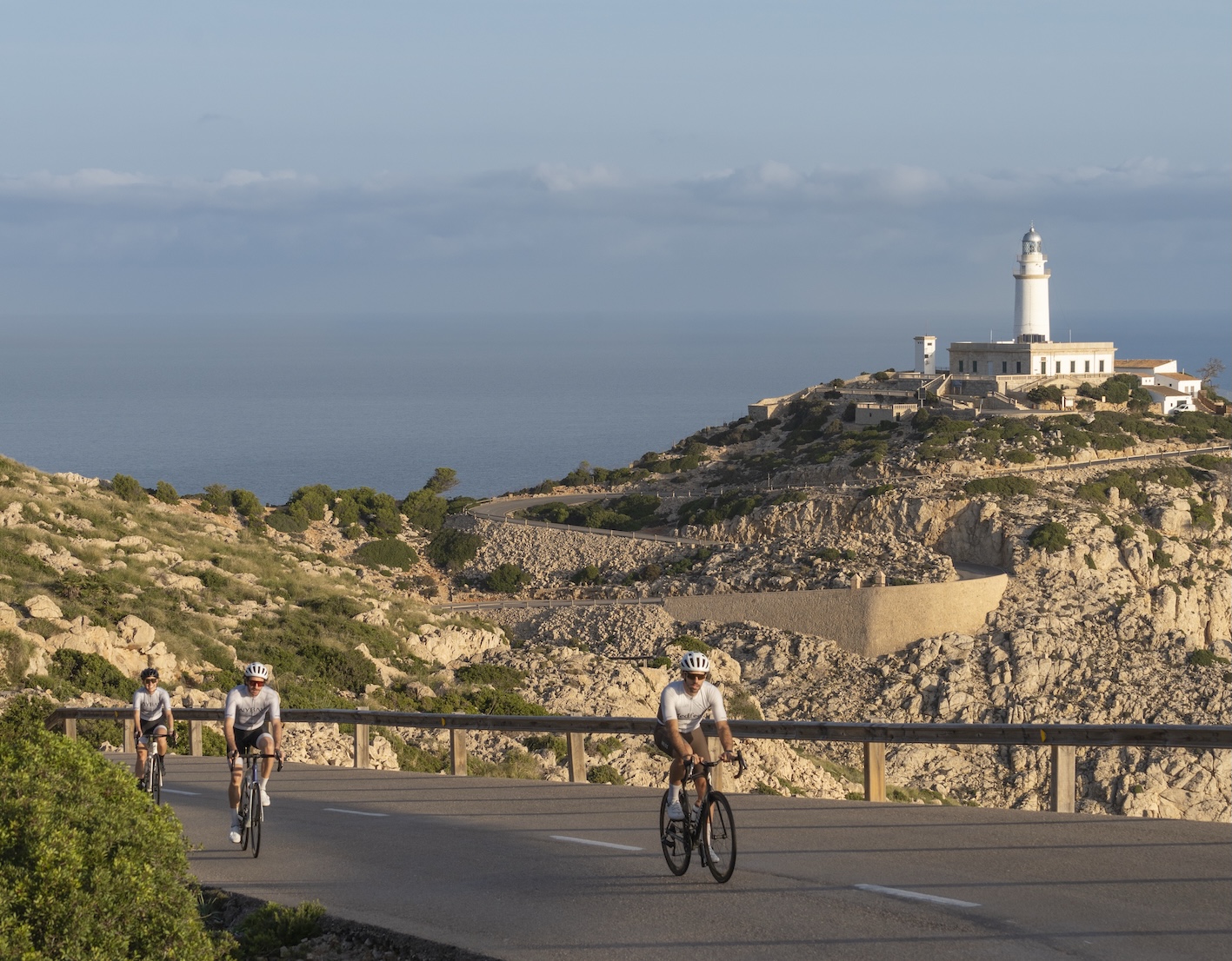 Riding from the Formentor lighthouse