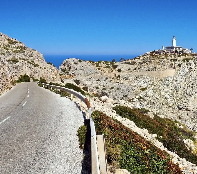 The road to Cap de Formentor on Mallorca's northern peninsula