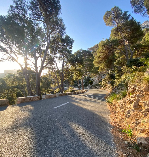 The descending road towards Cala Formentor, Mallorca