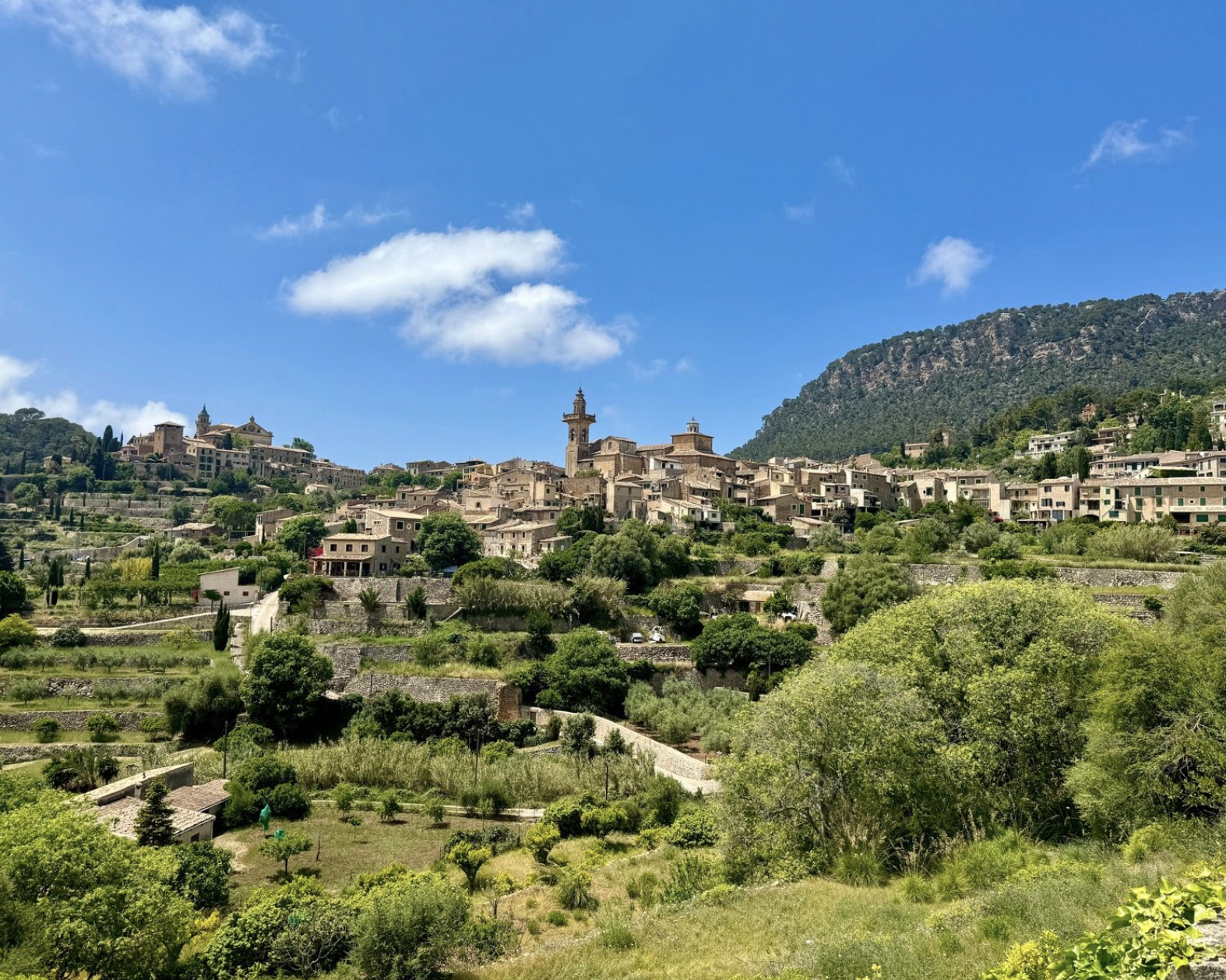 The village of Valldemossa in the Serra de Tramuntana, Mallorca