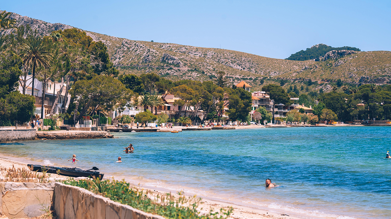 Port de Pollença on the north coast of Mallorca