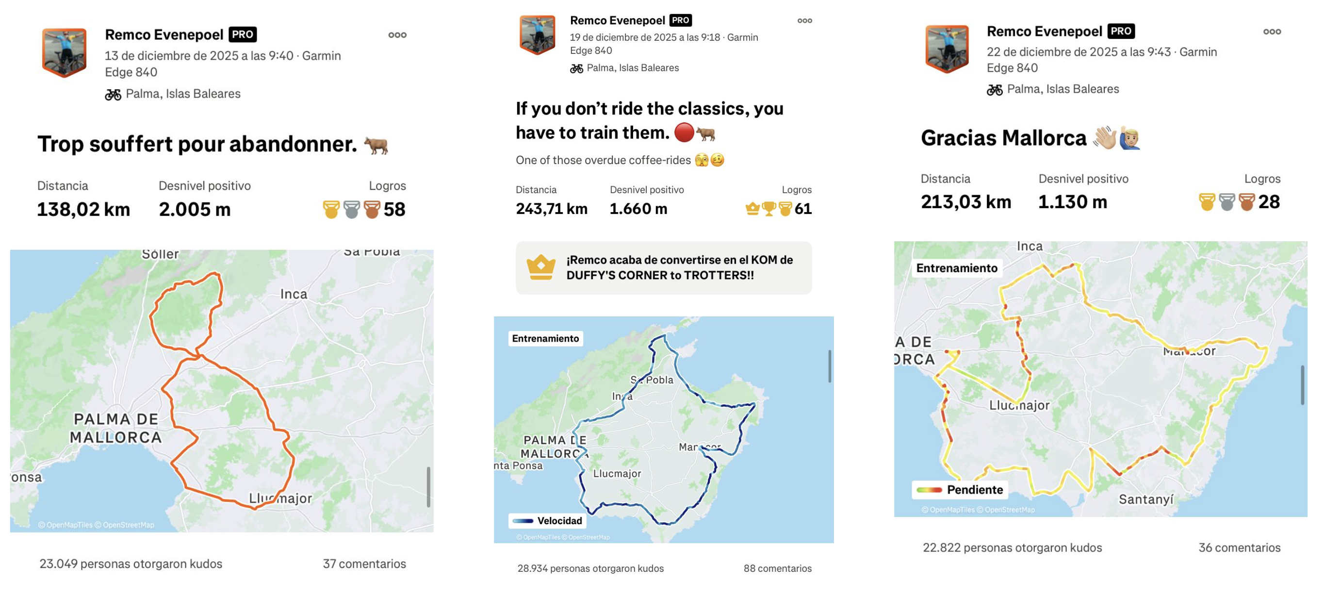 Remco routes mallorca